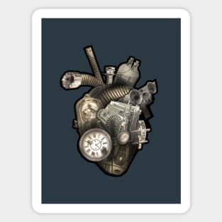 Steampunk Mechanical heart Sticker